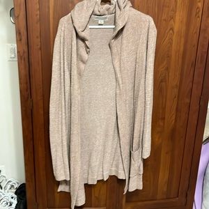 Barefoot Dreams Light Cocoa Duster Cozy Chic Lite with hood